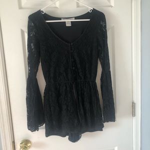 American Rag black lace romper